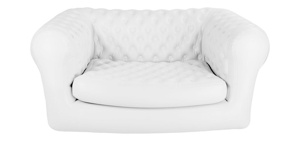 Fauteuil Gonflable Chesterfield Blanc